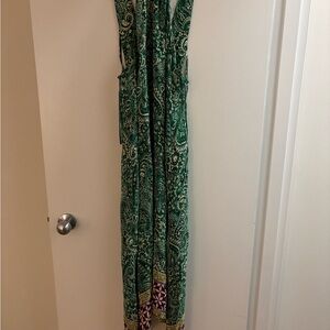Zara Green Paisley Maxi Dress